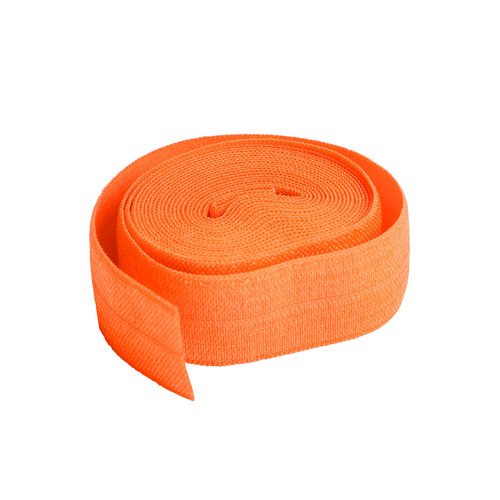 FOLD OVER ELASTIC 2y PUMPKIN .75"