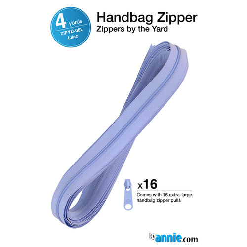 ZIPPER BY THE YARD 144" LILAC