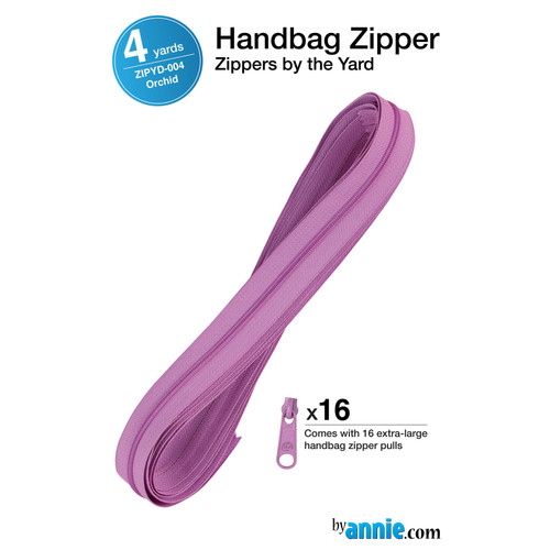 ZIPPER BY THE YARD 144" ORCHID