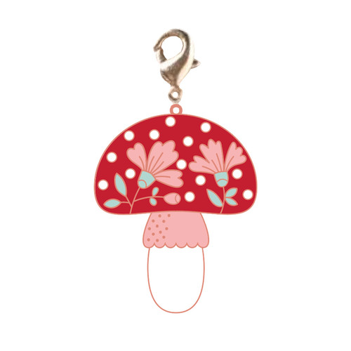 ZIPPER PULL CHARM MUSHROOM