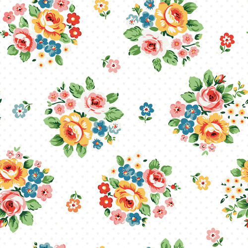 FLOWER MARKET FM 25404 MARKET BOUQUET WHITE