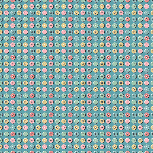 GRANNY'S SEWING ROOM GS 25908 BUTTON COLLECTION BLUE