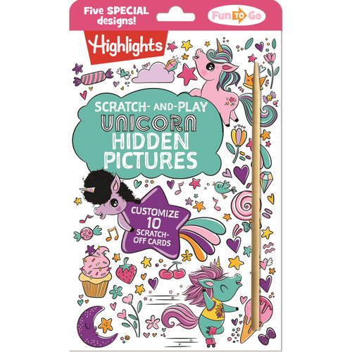 ACTIVITY CARD SCRATCH PLAY UNICORN