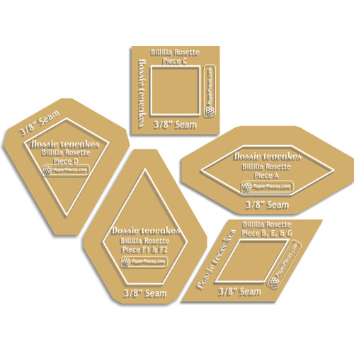 TEMPLATE SET BILLILLA ROSETTE .375"(USE WITH BOOK: KRPR4765)