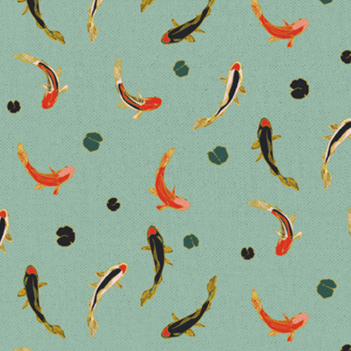 IMPERIAL GARDEN 120 20231 ORANGE/SEA GREEN