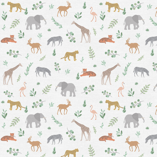 JUNGLE BABY 120 21940 COT WHITE