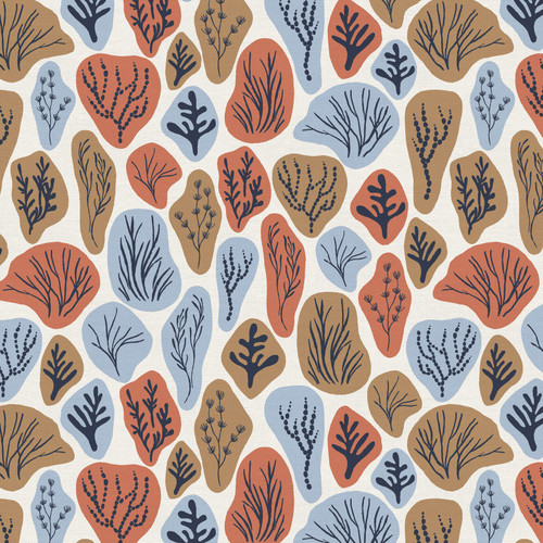 BY THE SEA 120 22987 CORAL/LT BLUE