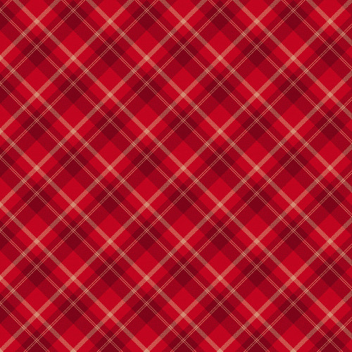 PLAYFUL PLAIDS 120 23577 DK RED COT