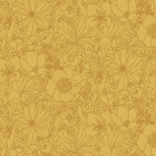 COTTAGE BLOOMS 120 23668 YELLOW COT