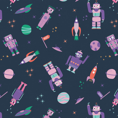 ROBOTS IN ORBIT 120 23786 NAVY/PURPLE