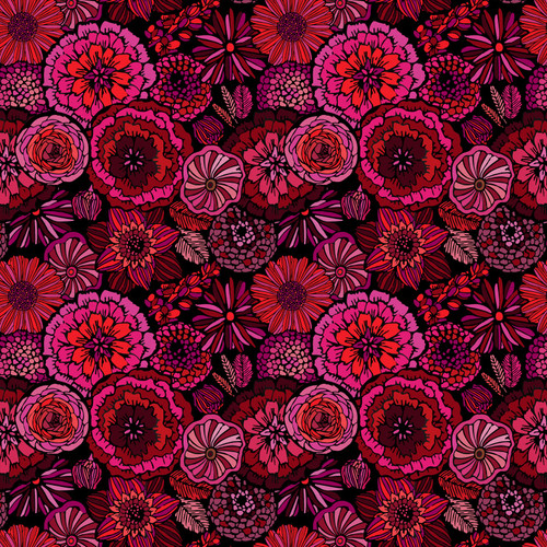 GRANDMOTHER'S GARDEN 120 23998 RED/PINK