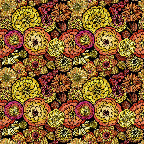 GRANDMOTHER'S GARDEN 120 24001 ORANGE/YELLOW