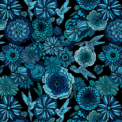 GRANDMOTHER'S GARDEN 120 24020 BLUE