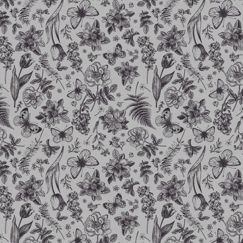 GARDEN DREAMS 120 25362 BLACK ON GREY