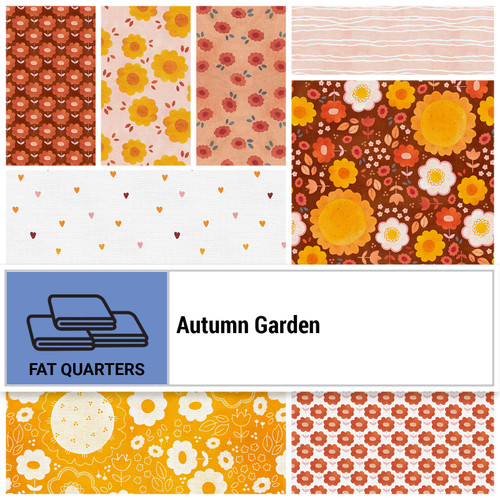 FAT QTR AUTUMN GARDEN (14) PK OF 5 EA