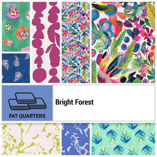 FAT QTR BRIGHT FOREST (10) PK OF 5 EA