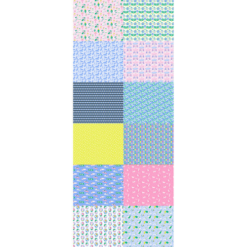 FAT QTR COUNTRY CLUB CANINES (12) PK OF 5 EA