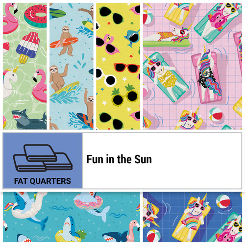 FAT QTR FUN IN THE SUN (6) PK OF 5 EA