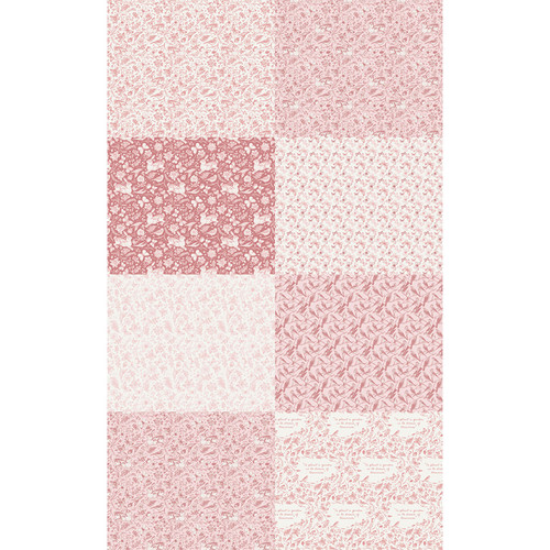 FAT QTR GARDEN DREAMS CORAL (8) PK OF 5 EA