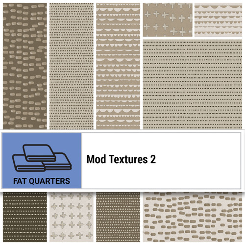 FAT QTR MOD TEXTURES 2 (12) PK OF 5 EA