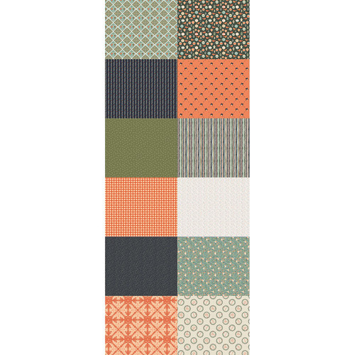 FAT QTR MISTLETOE 1 NAVY (12) PK OF 5 EA