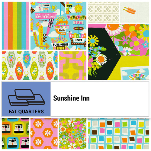 FAT QTR SUNSHINE INN (10) PK OF 5 EA