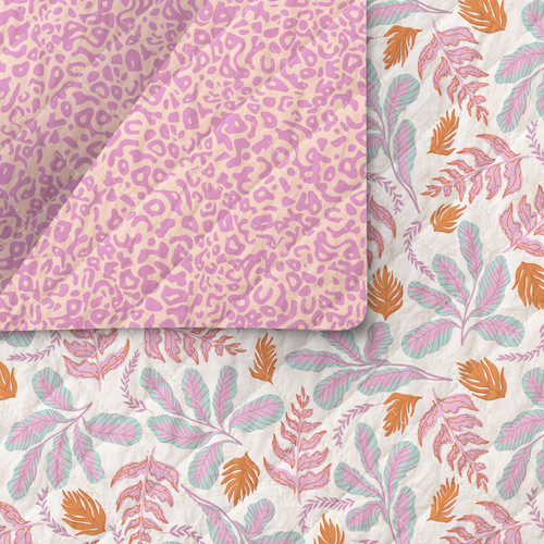 EVERGLADE 220 24115 ORA/PIN QUILTED PRINT MIN QTY: 30 YD