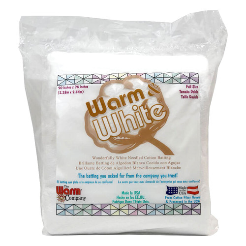 BATTING WARM & WHITE 90"X 96"