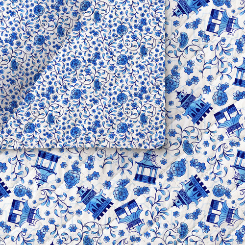 CHINOISERIE 220 25600 QUILTED PRINT MIN QTY: 30 YD