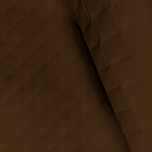 BROADCLOTH QUILTS SOL 262 15 SINGLE BROWN