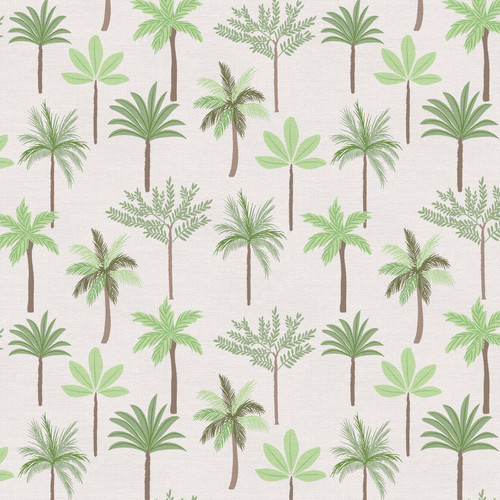 JUNGLE BABY 350 21942 DBL GAUZE GREEN/CREAM 50"