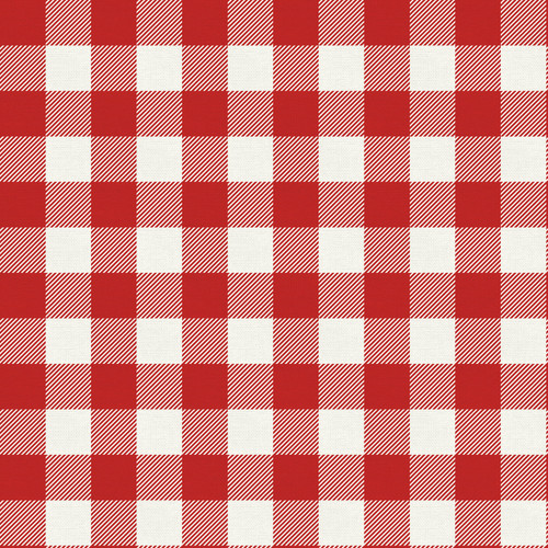 BUFFALO CHECK 350 22044 RED DBL GAUZE 50"