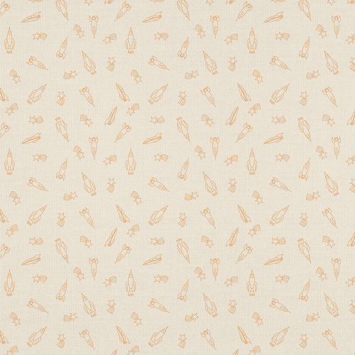 ROBOTS IN ORBIT 350 23825 GOLD DBL GAUZE 50"