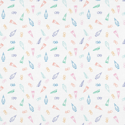 ROBOTS IN ORBIT 350 23826 MULTI DBL GAUZE 50"