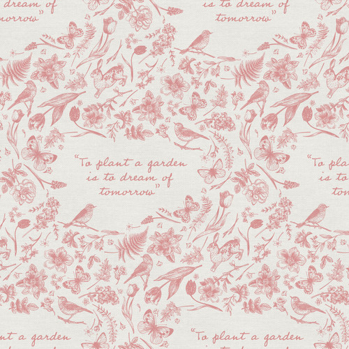 GARDEN DREAMS 350 25333 CORAL ORG DBL GAUZE 50"