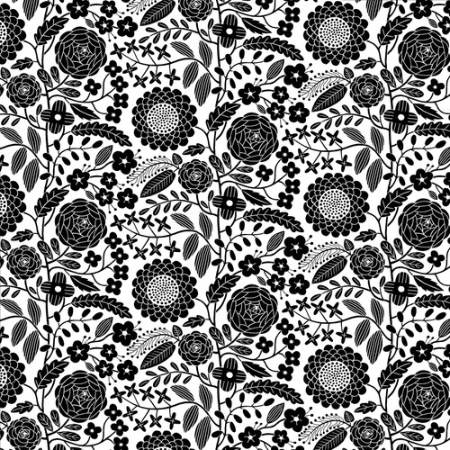 BLACK WHITE & BLOOM 16677 90