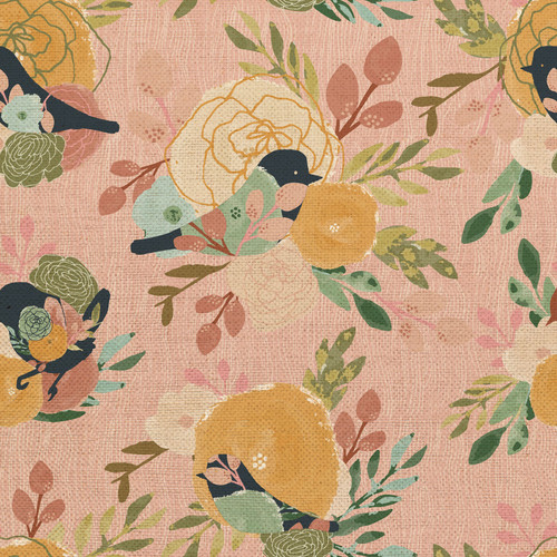BLOSSOM 360 23741 PINK ORG COT CANVAS 58"