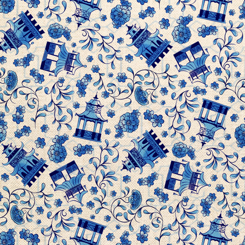 CHINOISERIE 360 25600 ORG COT CANVAS 58"