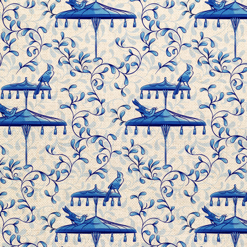 CHINOISERIE 360 25602 ORG COT CANVAS 58"