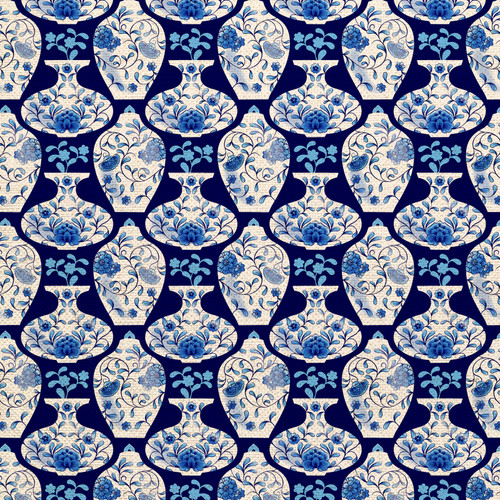 CHINOISERIE 360 25604 ORG COT CANVAS 58"