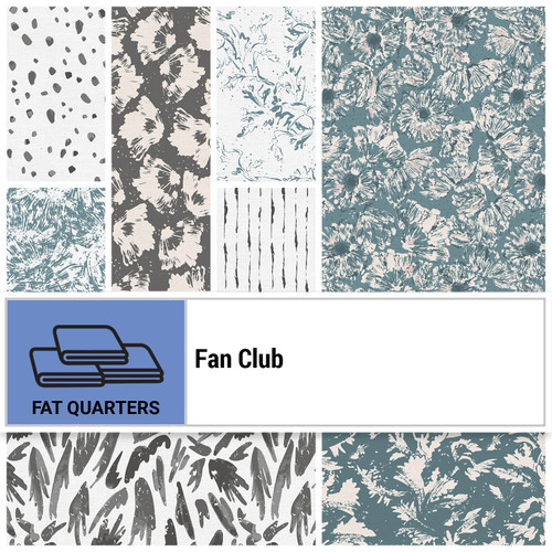 FAT QTR FAN CLUB 1 (8) PK OF 5 EA