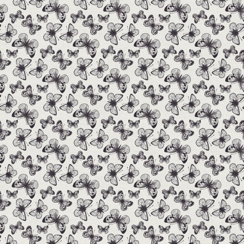 GARDEN DREAMS 390 25364 BLACK & WHITE RAYON 55"