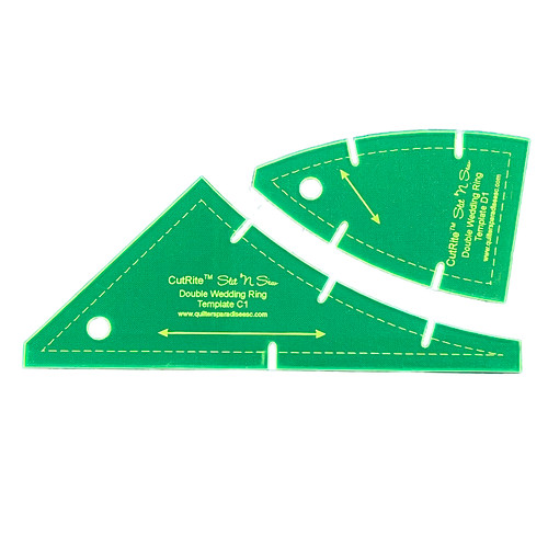 TEMPLATE SET DBL WEDDING RING PLUS SLIT & SEW