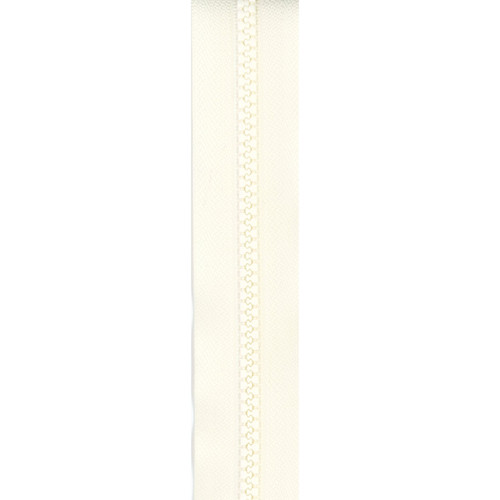 ZIPPER 24" CREME (1 WAY SEPARATING)