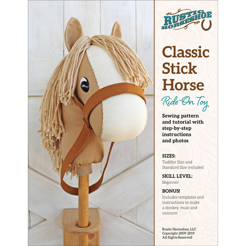 PATTERN CLASSIC HORSE RIDE ON TOY (2 SIZES)