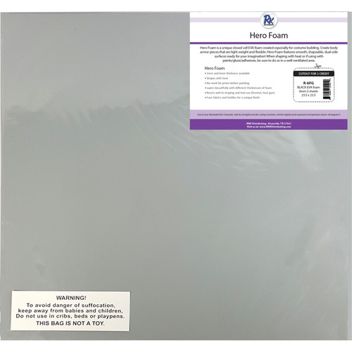 FOAM GREY CREATIVE EVA 6mm 2ct 23.5" x 23.5"