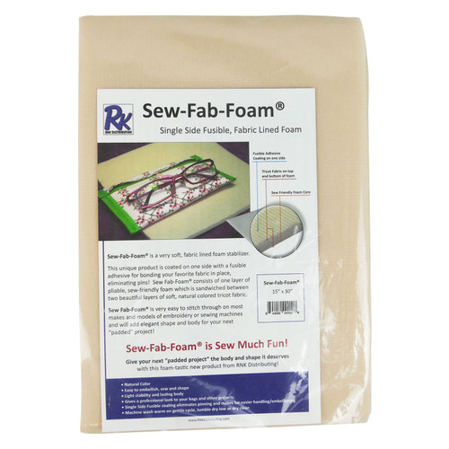 SEW FAB FOAM SIN FUS 15"x 30"