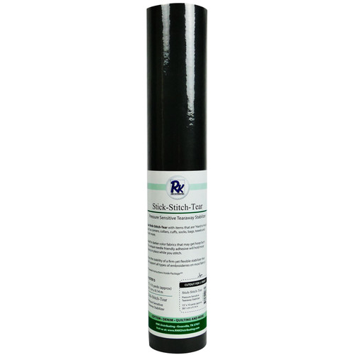 STICK-STITCH-TEAR BLACK 15"x 10yd