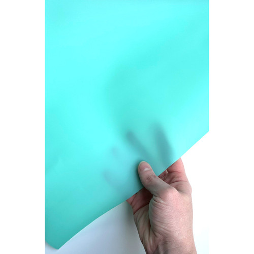 VINYL JELLY 18" x 53" TURQ BOX OF 3 EA