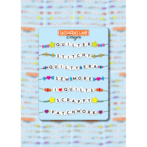 STICKER QUILTY FRIEND BRACELET PK OF 6 EA